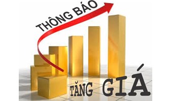 Thông báo tăng giá các sản phẩm Mani