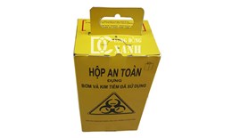 Hộp an toàn giấy đựng vật sắc nhọn
